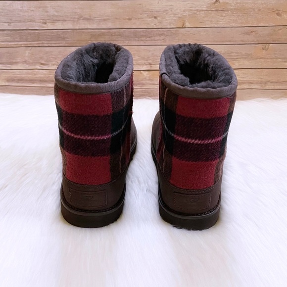 UGG Men’s Classic Mini Phillip Lim Flannel Check Boots - Picture 7 of 10